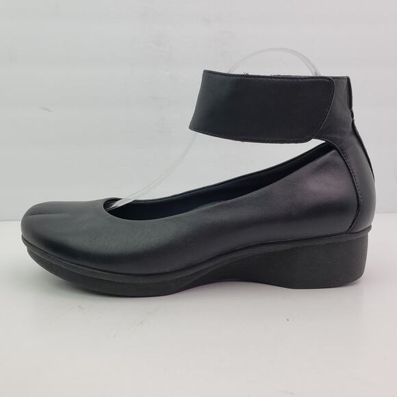 Dansko Lulu Womens Size EU 41 US 10.5-11 Black Leather MaryJane Ankle Strap Shoe - Picture 3 of 13